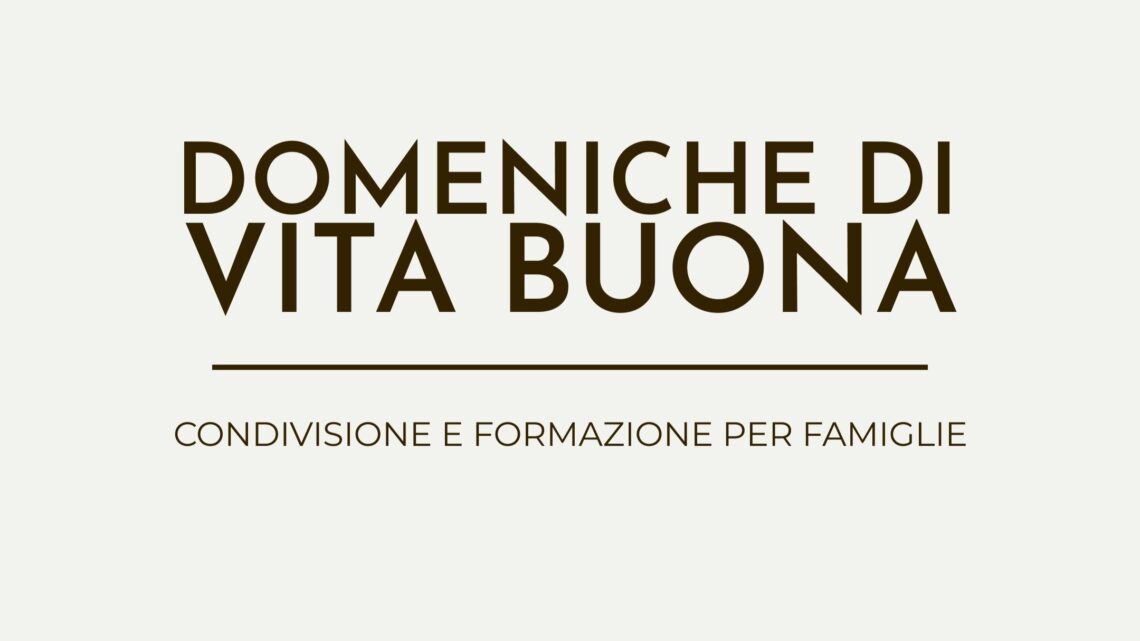 Domeniche di formazione per famiglie