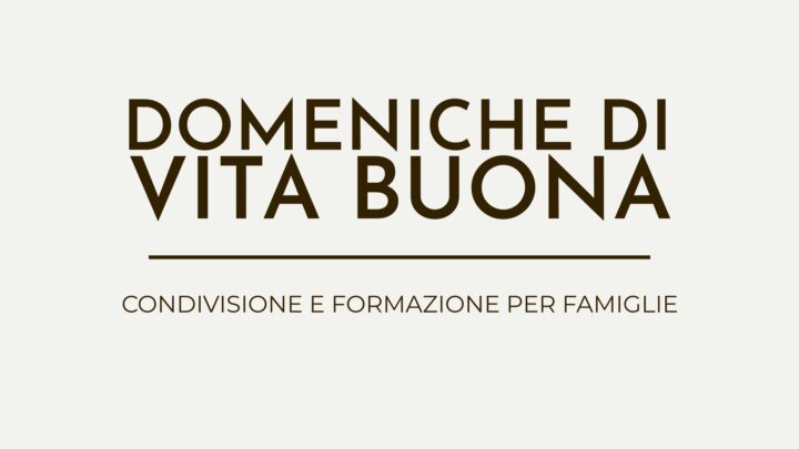 Domeniche di formazione per famiglie